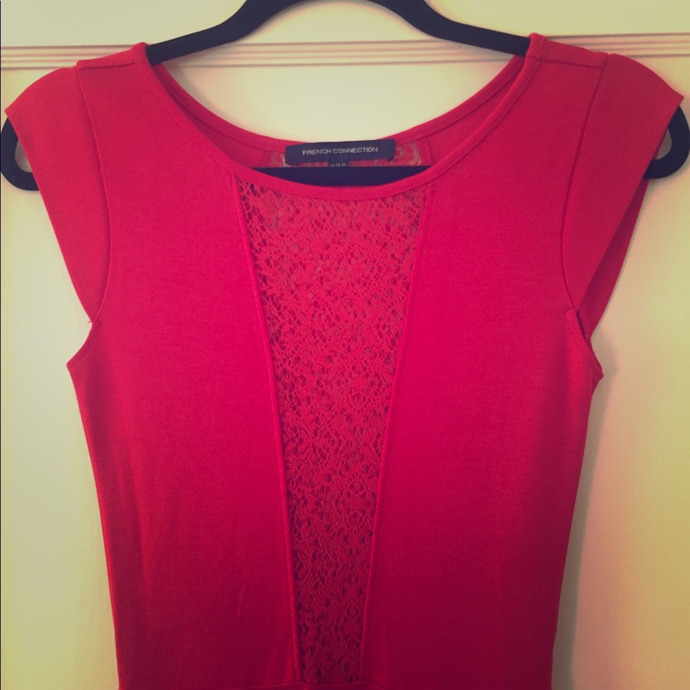 French Connection Red Skater dress, size 2-4 US